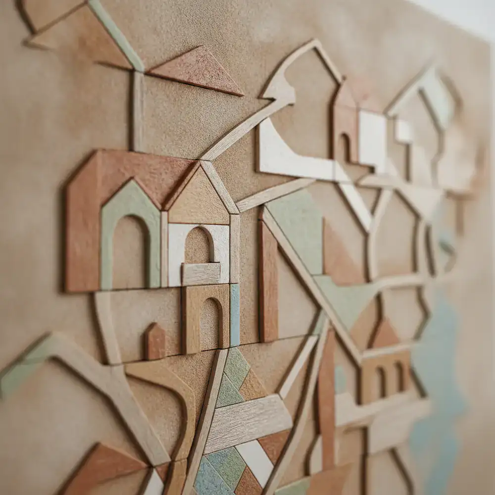 Textura abstrata imobiliária portuguesa