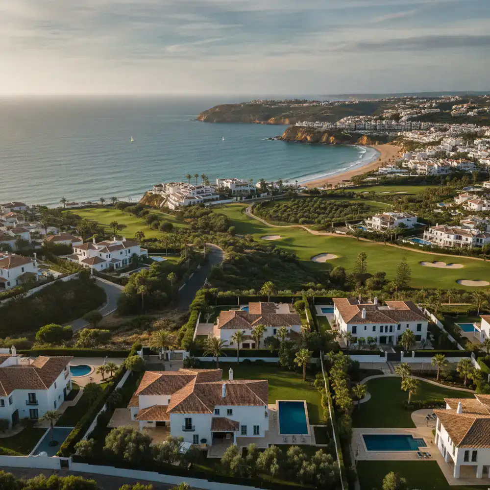 Vista panorâmica de imóveis em Portugal